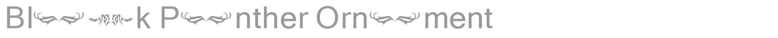 Black Panther font preview
